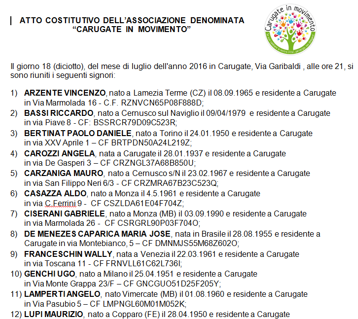 Associazione Carugate In Movimento